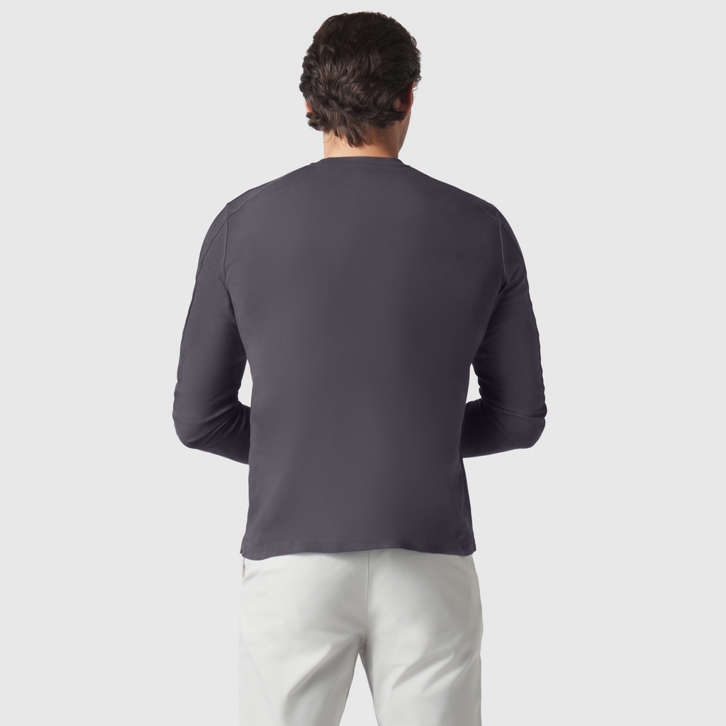 Precision Long Sleeve Tee -- Charcoal Gray