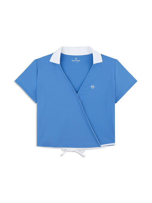 Agata Wrap Polo- Ultramarine