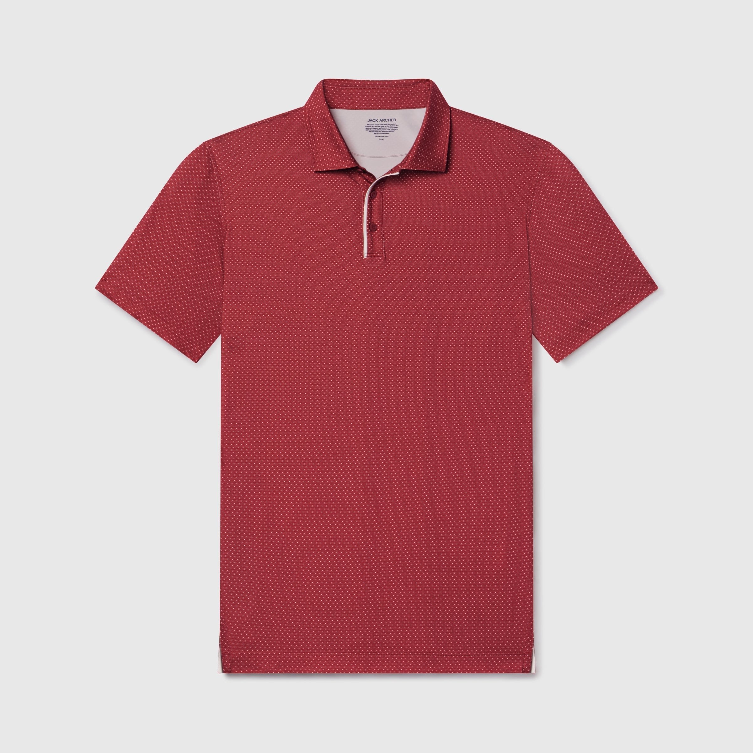 Clubhouse Performance Polo -- Red Brickline