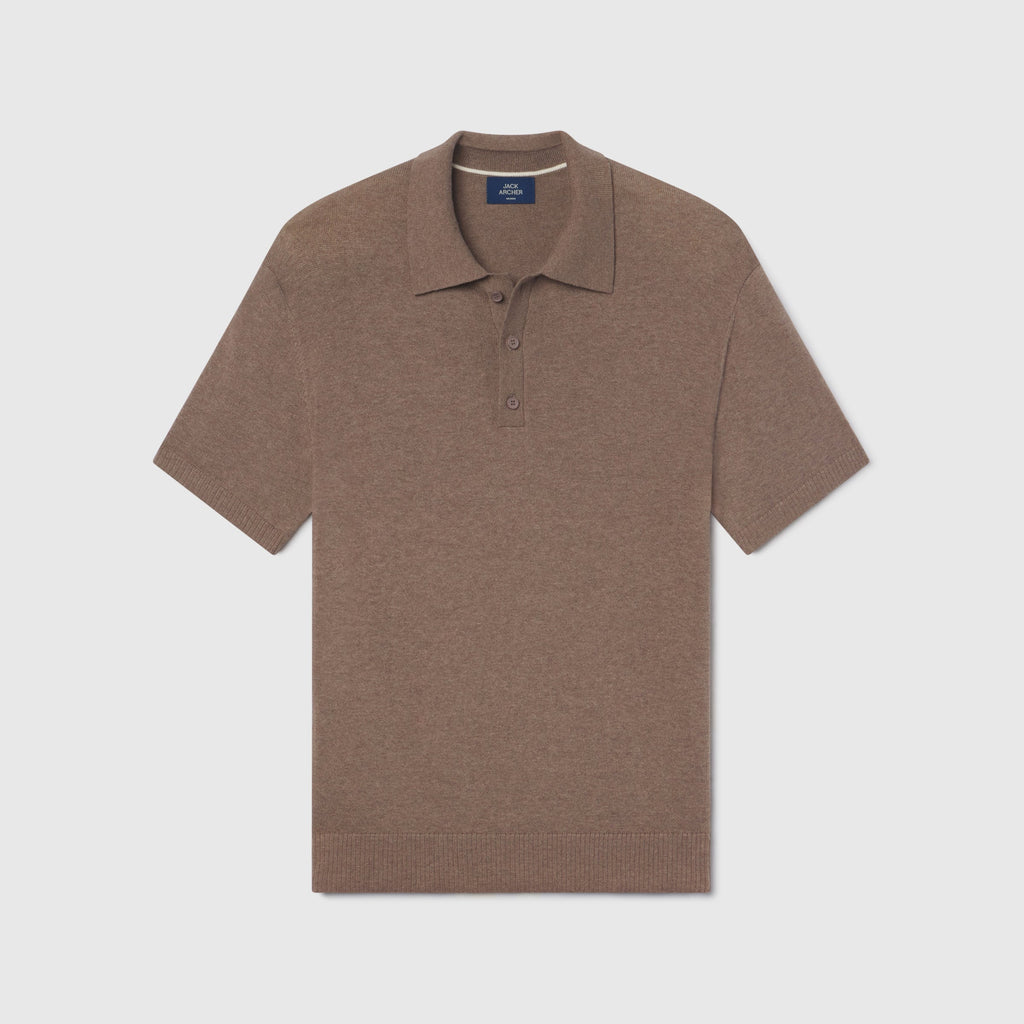 Legacy Resort Polo -- Mocha Heather