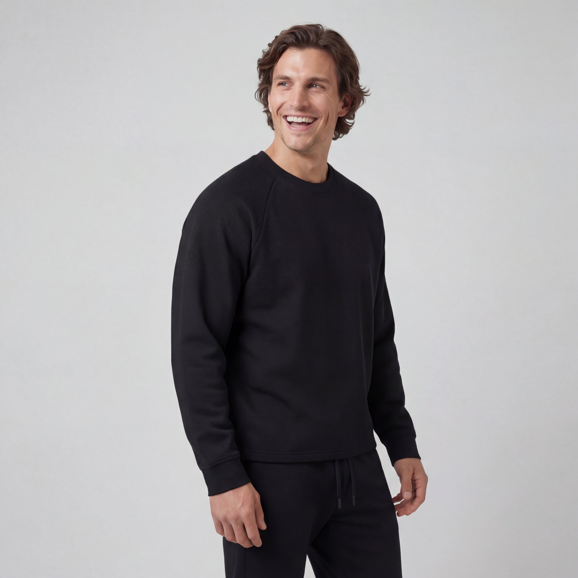 Sandwash Crewneck -- True Black
