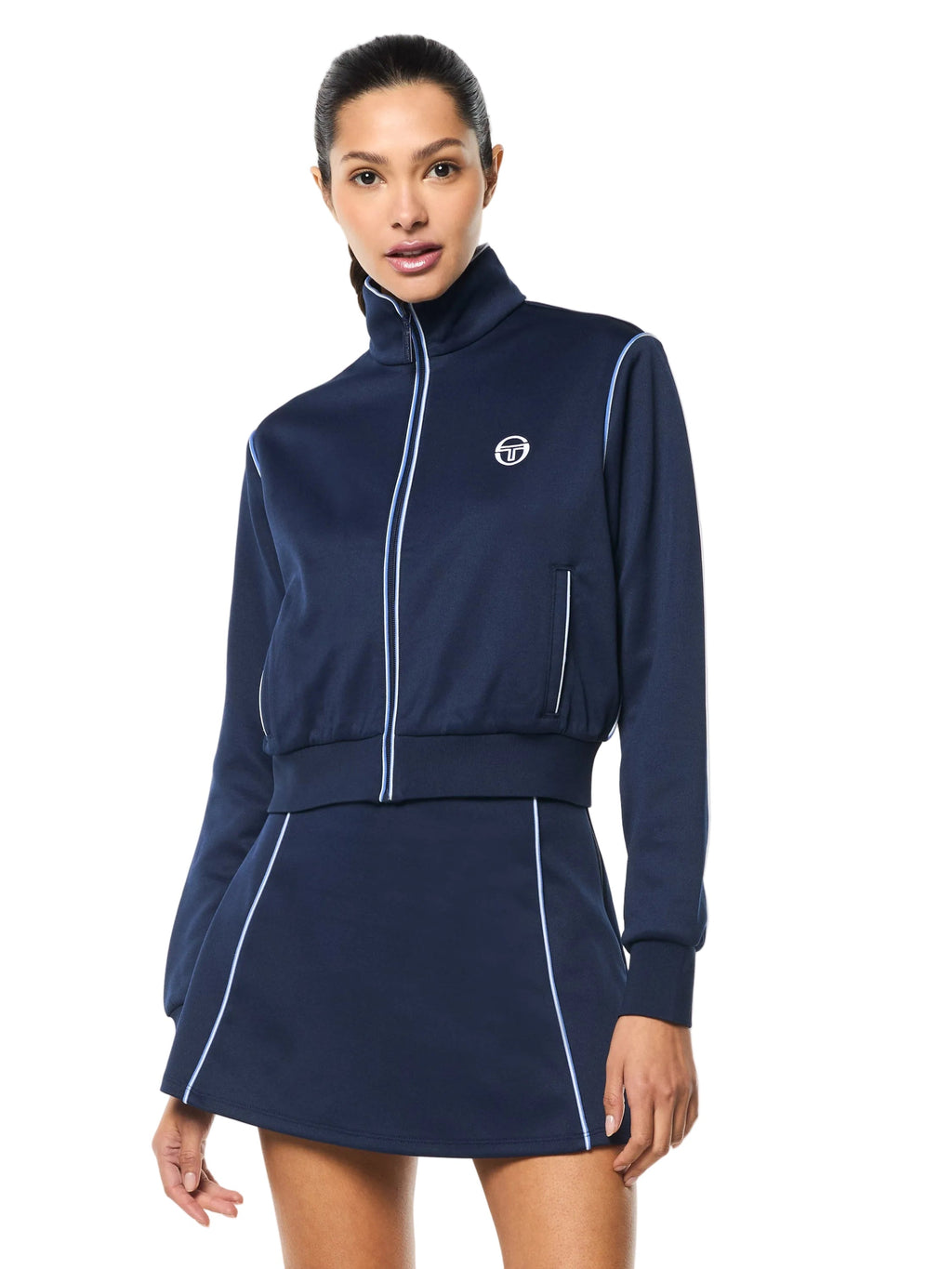 Terina Track Jacket- Maritime Blue