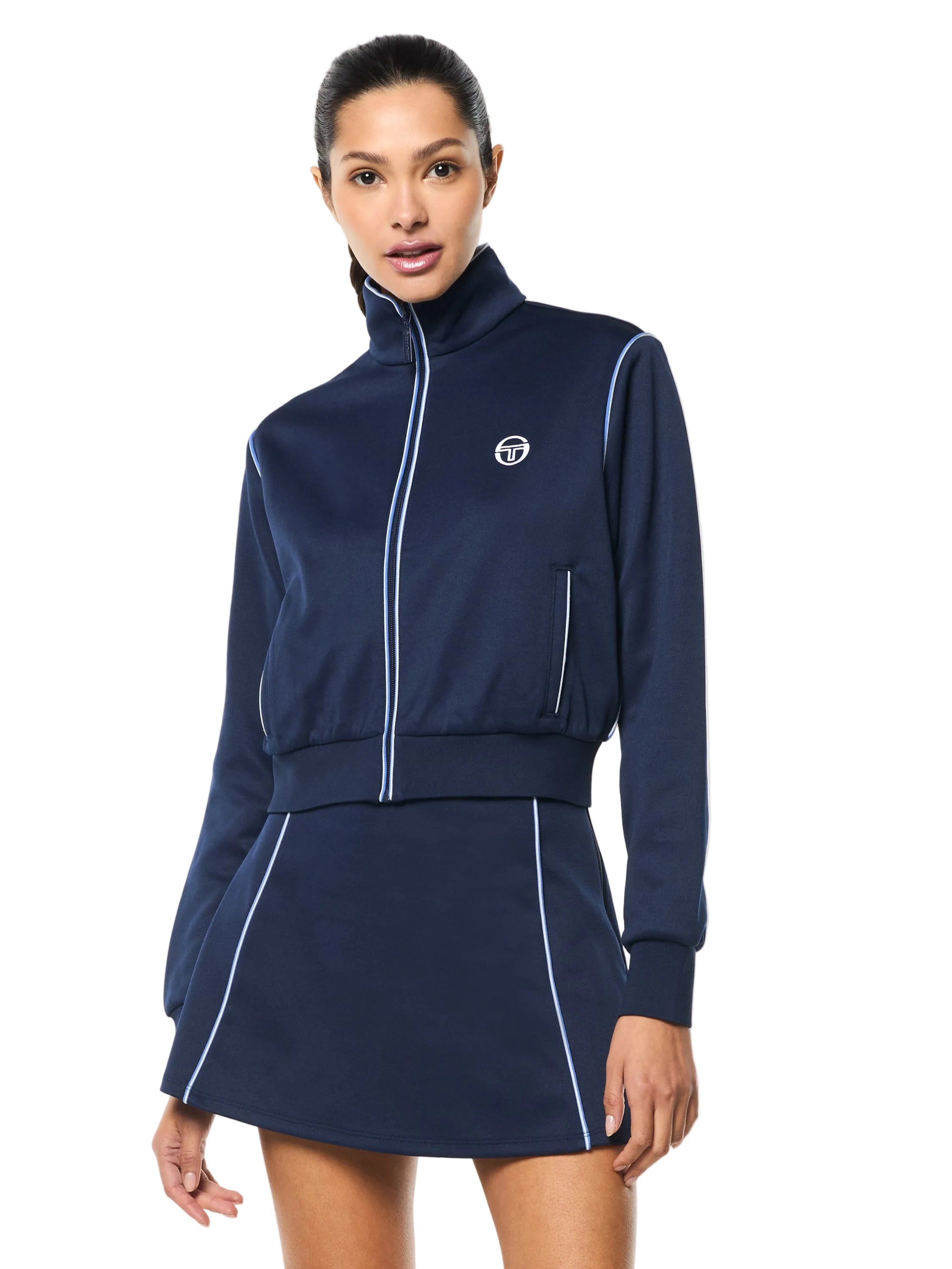 Terina Track Jacket- Maritime Blue