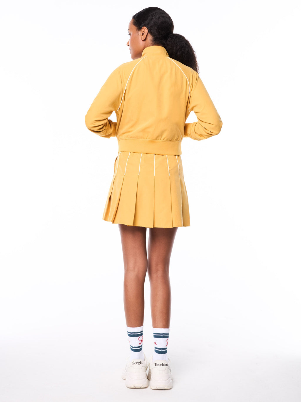 Via Track Jacket-Honey Gold